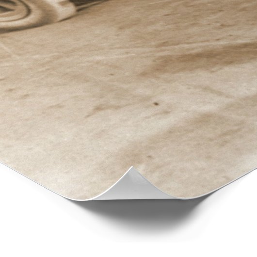 BeardsleyとCoote in the Simplex Racer ポスター (角)