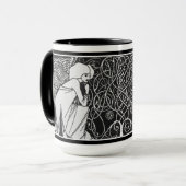 Beardsleyの天使のアールヌーボーのマグ マグカップ (正面左)