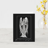 Beardsleyの新しいの天使の悔やみや弔慰カード カード (黄色い花)