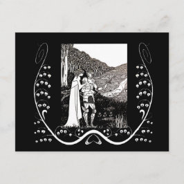 Beardsleyの新しいの騎士及び女性結婚式招待状 招待状