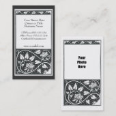 Beardsleyの白黒ザクロの写真Busine 名刺 (正面/裏面)