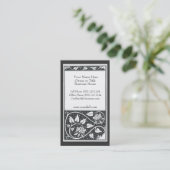 Beardsleyの白黒ザクロの写真Busine 名刺 (スタンド正面)