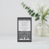 Beardsleyの黒く及び白い木の美化 名刺 (スタンド正面)