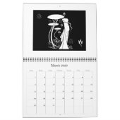 Beardsleyアールヌーボーのイラストレーションのカレンダー カレンダー (3月 2026)