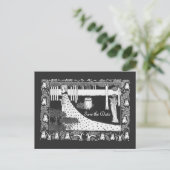 Beardsley日付結婚の両面を保存 案内ポストカード (スタンド正面)