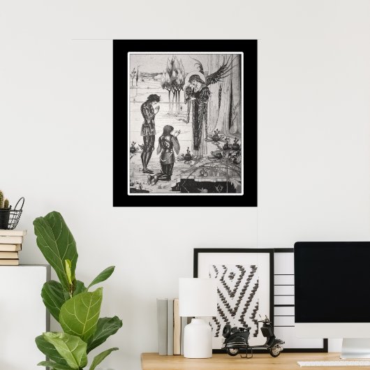 Beardsley King Arthur Poster ポスター (ホームオフィス)