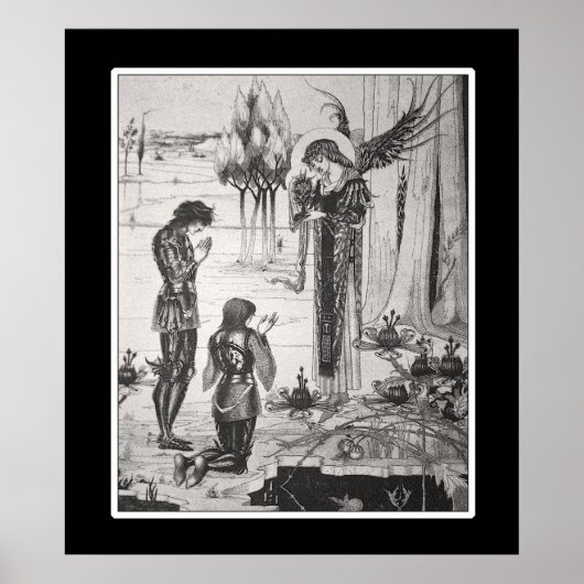 Beardsley King Arthur Poster ポスター (正面)