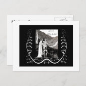 Beardsley Knight & Lady日付はがきを保存 案内ポストカード (正面/裏面)