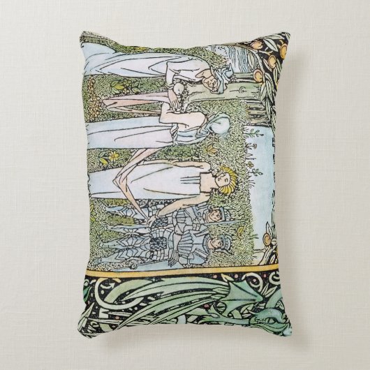 Beardsley: Morte D'Arthur アクセントクッション (正面(垂直))