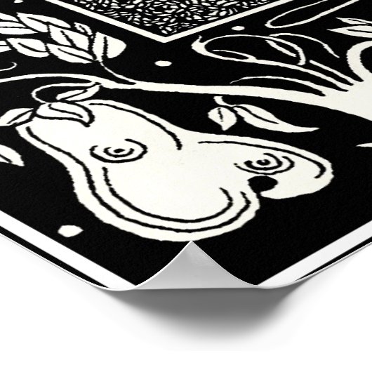 Beardsley Poster: La Beale Isoud ポスター (角)