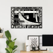 Beardsley Poster: La Beale Isoud ポスター (ホームオフィス)