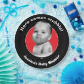 Bearedの堅い男の赤ちゃん ペーパープレート (パーティー)