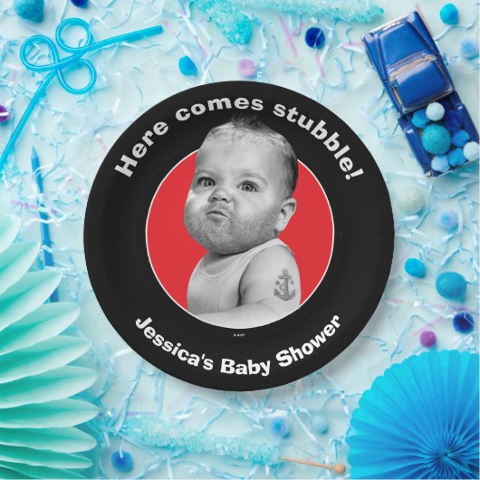 Bearedの堅い男の赤ちゃん ペーパープレート (パーティー)