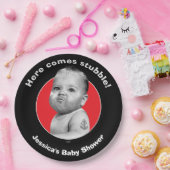 Bearedの堅い男の赤ちゃん ペーパープレート (パーティー)