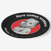 Bearedの堅い男の赤ちゃん ペーパープレート (アングル)