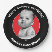 Bearedの堅い男の赤ちゃん ペーパープレート (正面)