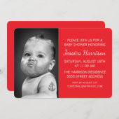 Bearedの堅い男の赤ちゃん 招待状 (正面/裏面)