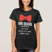 Bearer Ring Guard Rings Eat Cake Wedding Marriage Tシャツ (正面)