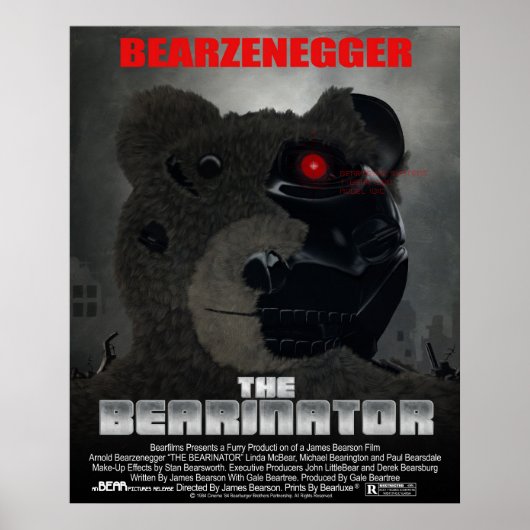BEARINATOR映画ポスタースタイルポスター ポスター (正面)