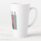 Bearish market | Trader | Simple design カフェラテマグ (右)