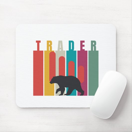 Bearish market | Trader | Simple design マウスパッド (マウス)