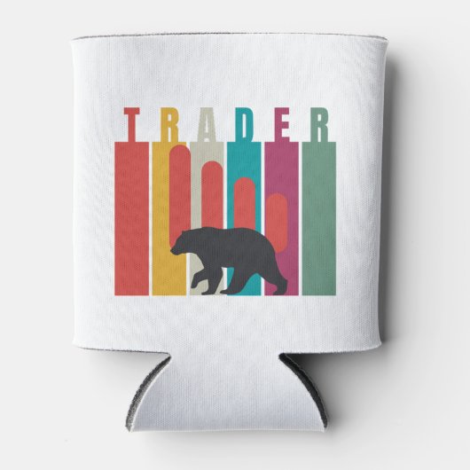 Bearish market | Trader | Simple design 缶クーラー (正面)