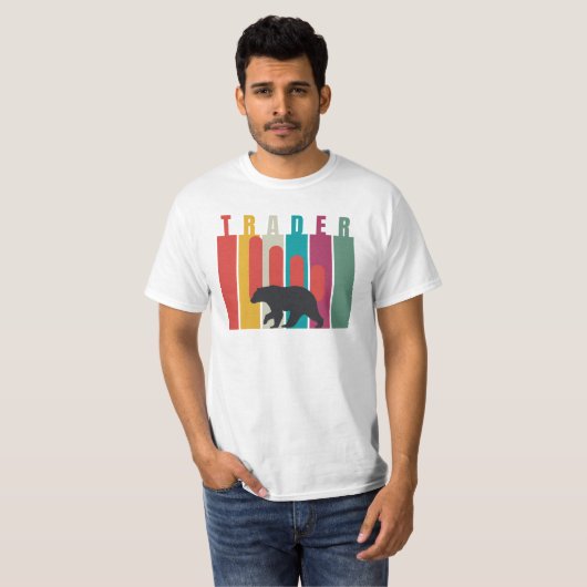 Bearish market | Trader | Simple design Tシャツ (正面フル)