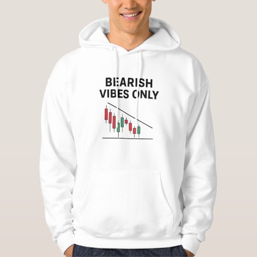 Bearish Vibes Only Trader Hoodie | Chart Pattern パーカ (正面)