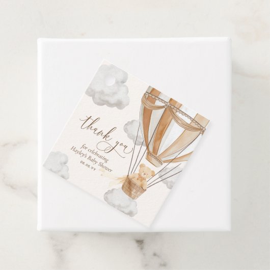 bearly待ちテディベアありがとうタンベビーシャワー フェイバータグ (インサイチュ)