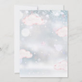 Bearly待ちテディベアーガール冬のベビーシャワー 招待状 (裏面)