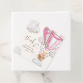 bearly待ちテディベアーピンクありがとう赤ちゃんシャワー フェイバータグ (インサイチュ)