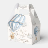 Bearly待ちテディベア熱い空気バルーンベビーシャワー フェイバーボックス (裏面サイド)