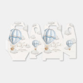 Bearly待ちテディベア熱い空気バルーンベビーシャワー フェイバーボックス (折り畳みなし)