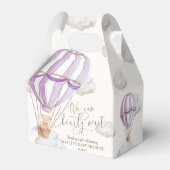 Bearly待ちテディベア熱い空気バルーンベビーシャワー フェイバーボックス (裏面サイド)