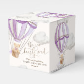 Bearly待ちテディベア熱い空気バルーンベビーシャワー フェイバーボックス (正面サイド)