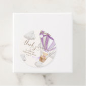 Bearly待ちテディベア薄紫ありがとう赤ちゃんシャワー フェイバータグ (インサイチュ)