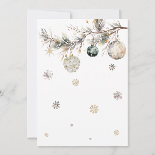 Bearly待ち可愛いホッキョクグマ冬の赤ちゃんシャワー 招待状 (裏面)