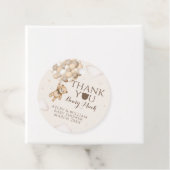 Bearly待ち茶色のクマ気球ベビーシャワー フェイバータグ (インサイチュ)