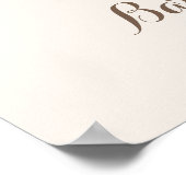 Bearly待ち茶色のクマ気球ベビーシャワー ポスター (角)