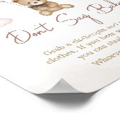 Bearly待ち茶色のバルーンベビー ポスター (角)