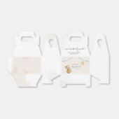 bearly待ってキュートベアーウォーター色の少年の赤ちゃんシャワー フェイバーボックス (折り畳みなし)