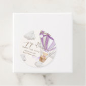 Bearly待つテディベアポップ・アートの薄紫時ポップ フェイバータグ (インサイチュ)