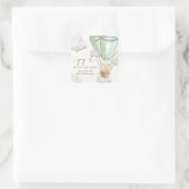 Bearly待つテディベアミントポップ・アートのそれを彼女がポップ スクエアシール (バッグ)