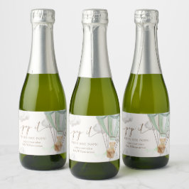 Bearly待つテディベアミントポップ・アートのそれを彼女がポップ スパークリングワインラベル