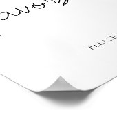 Bearly待つ気球の赤ちゃんシャワー好意サイン ポスター (角)