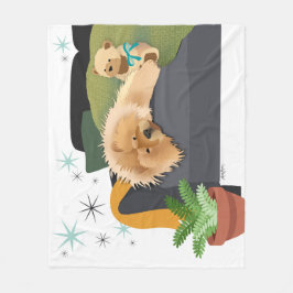 BEARLY AWAKE - CHAWフリースブランケット フリースブランケット