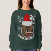 Bearly Christmas 2.0セーター スウェットシャツ (正面)