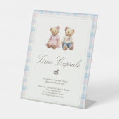 Bearly first birthday Twins  台座サイン (正面)
