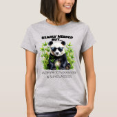 Bearly Needed Panda Shades Pun – ELGIS Tシャツ (正面)