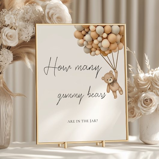 Bearly Waitはグミベアの数を推測する ポスター